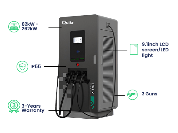 3 Guns DC EV Charging Station: The Future of Electric Vehicle Charging